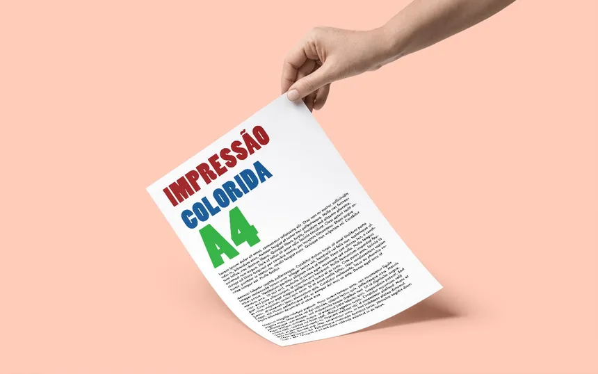 IMPRESSÃO COLORIDA PAPEL COUCHE A4